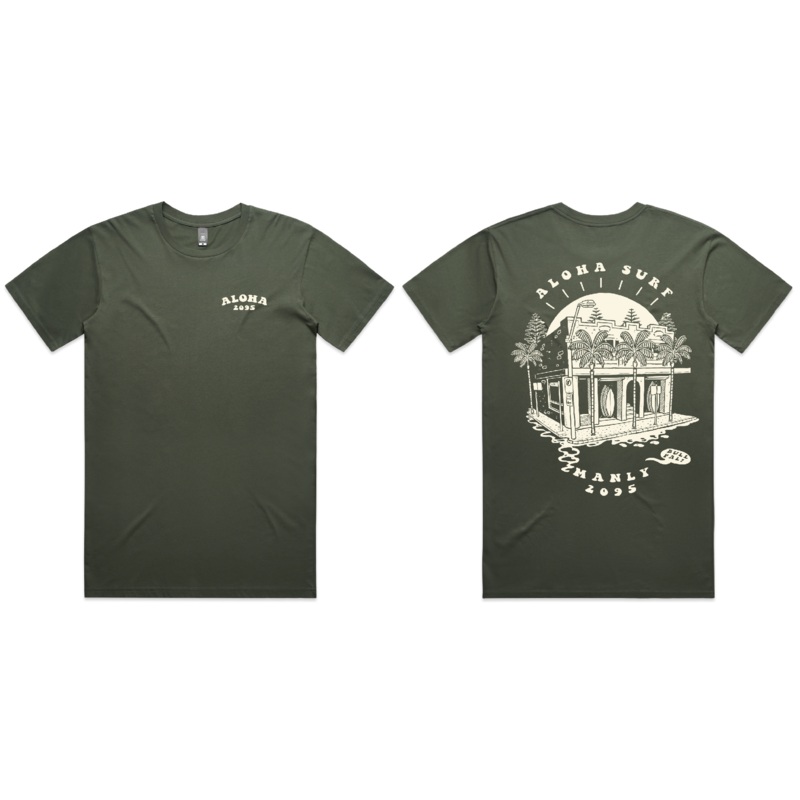 ALOHA 2095 SS SHOP TEE - CYPRESS