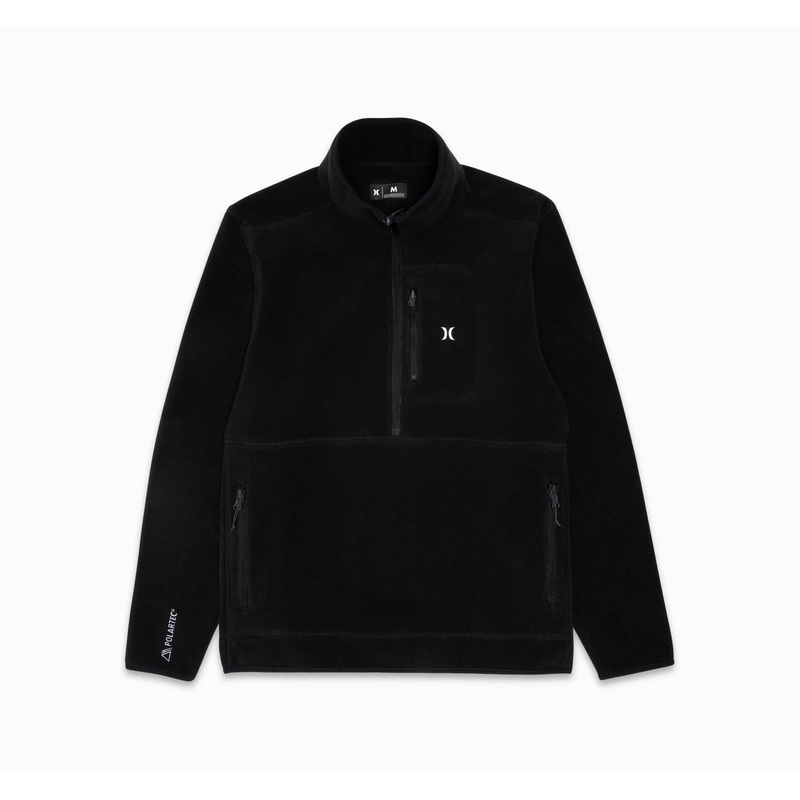 Explore Hurley Mens 200 Polartec Crew - Black