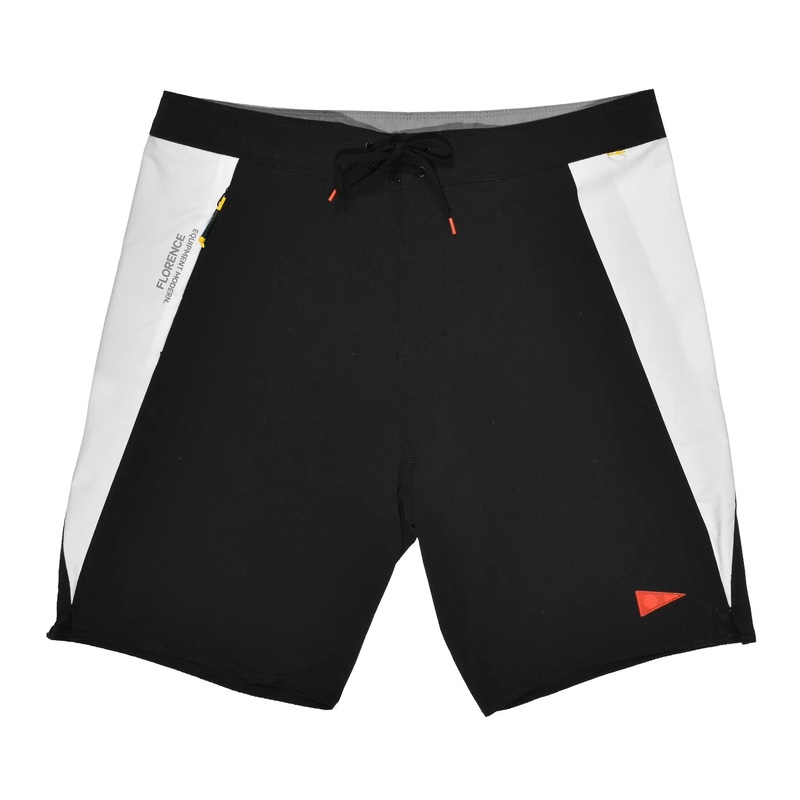 F1 BURGEE CORDURA BOARDSHORT - BLACK WHITE