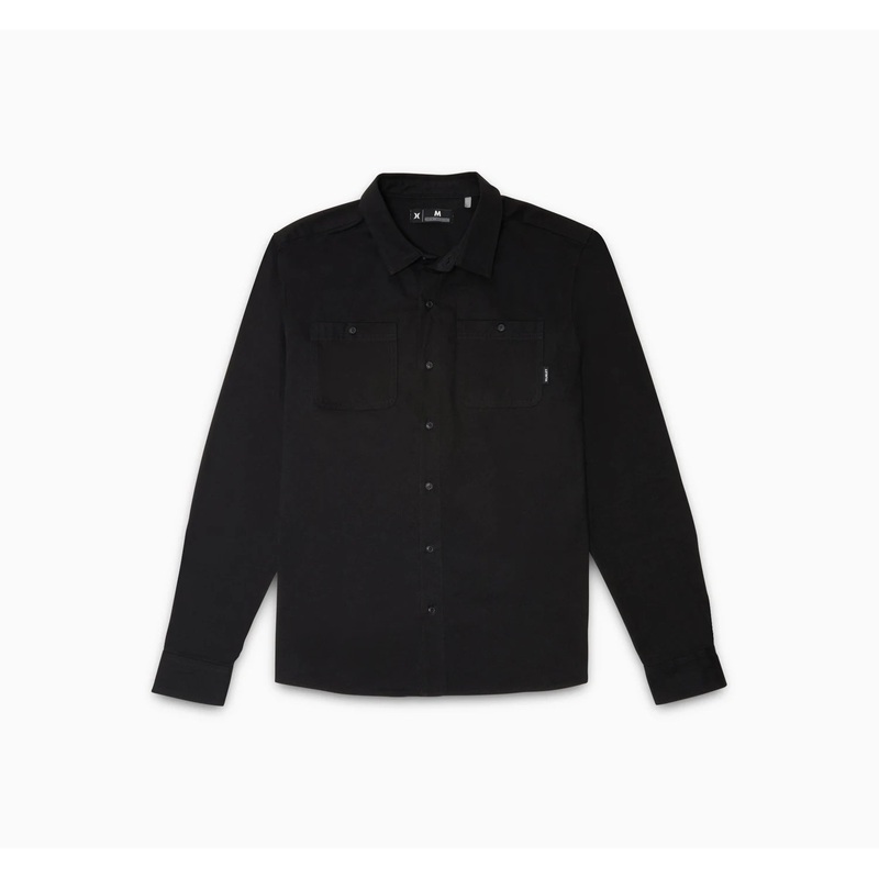 Staple Hurley Mens Long Sleeve Shirt - Black