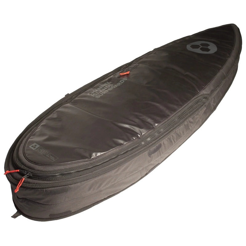 TRAVELER SINGLE/DOUBLE SHORTBOARD BAG - BLACK