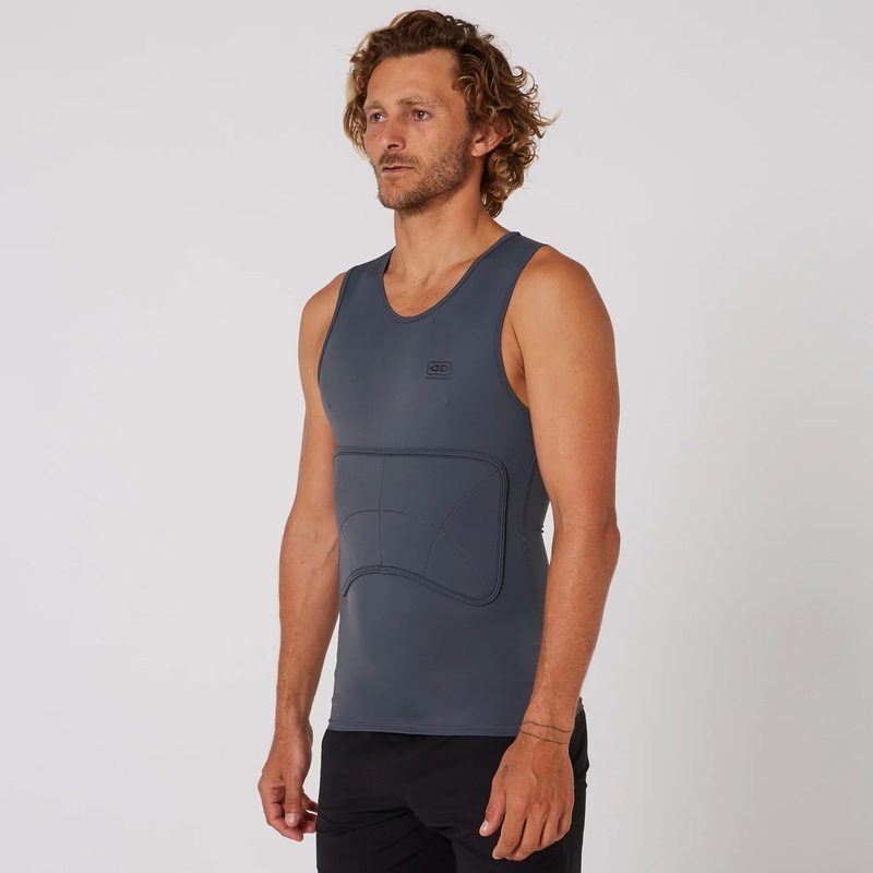 MEN'S RIB GUARD PADDED VEST - CHARCOAL