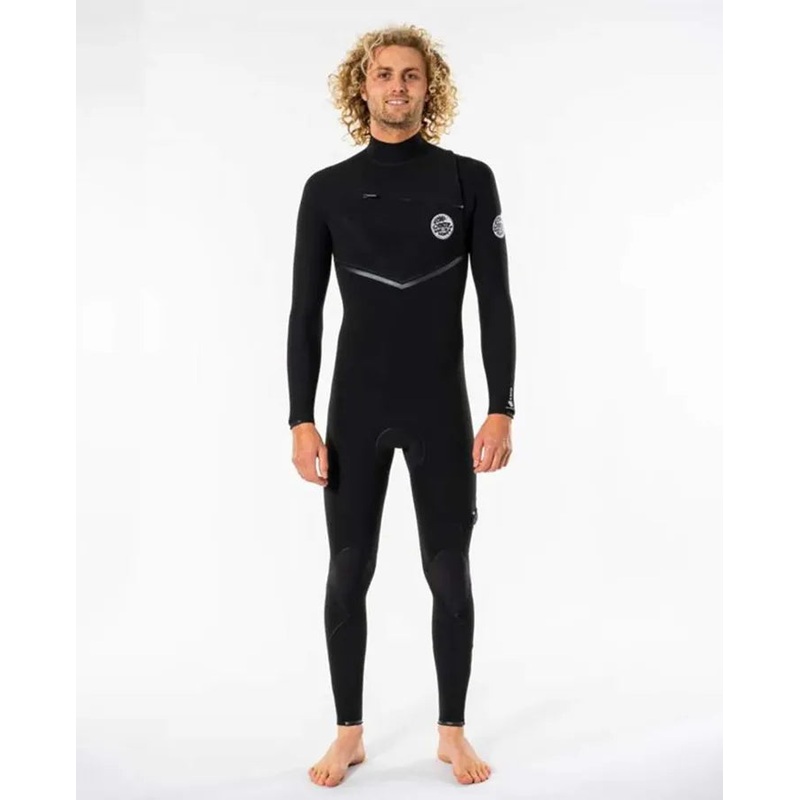 E7 E-Bomb 3/2 Chest Zip Fullsuit Wetsuit - Black