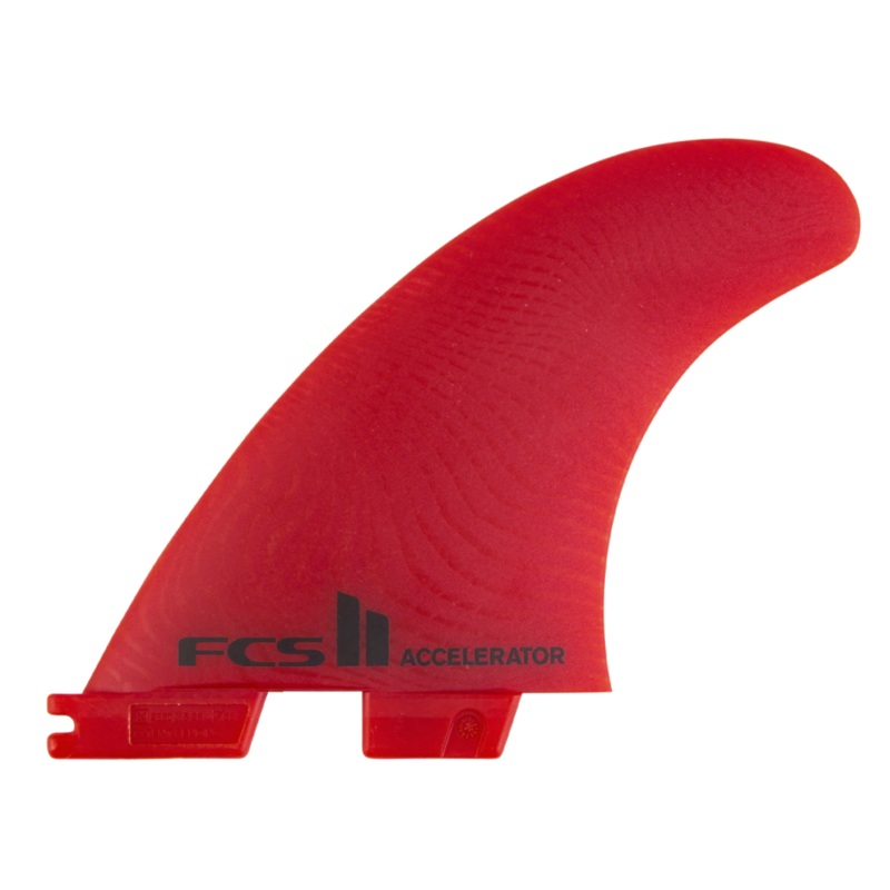 FCS II Accelerator Neo Glass Tri Fin Set - Red
