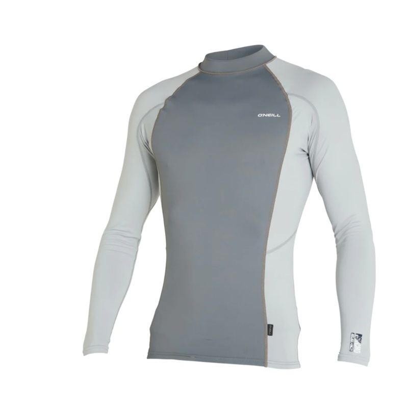 PSYCHO UV LS RASH VEST - BLACK/SMOKE