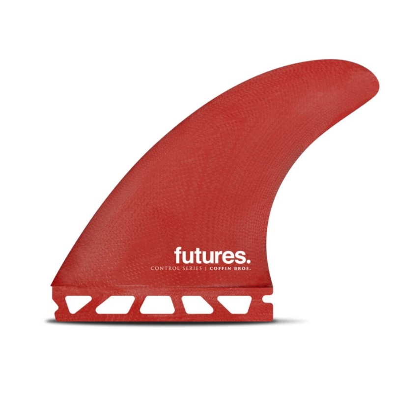 Coffin Bros Fibreglass Thruster Set - Red