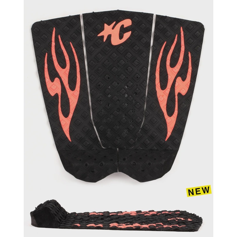 GRIFFIN COLAPINTO LITE GRIP - BLACK FLURO RED FLAMES