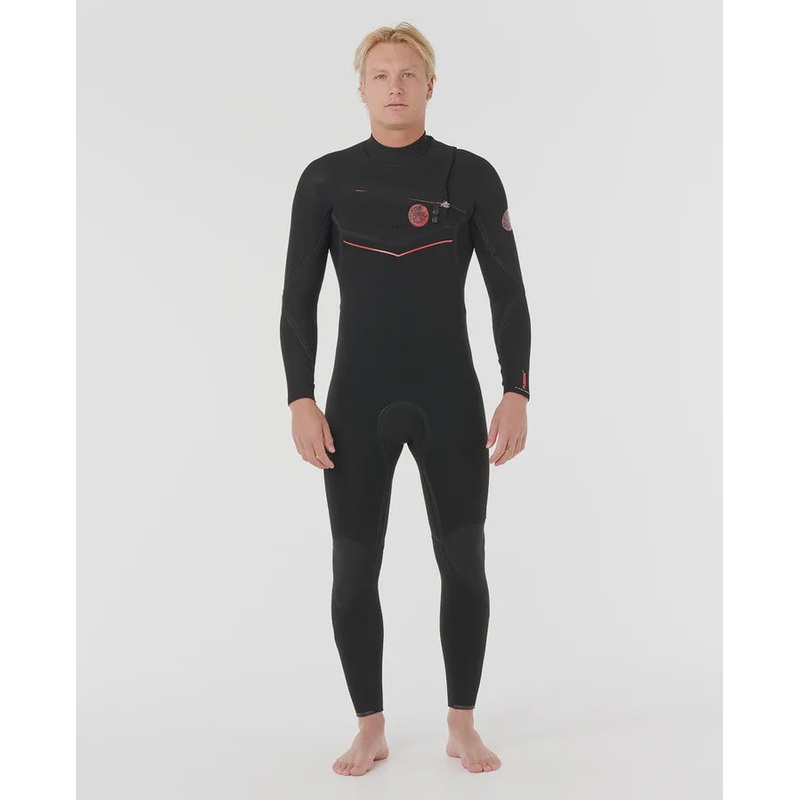 Flashbomb Fusion 3/2 Chest Zip Wetsuit - Black