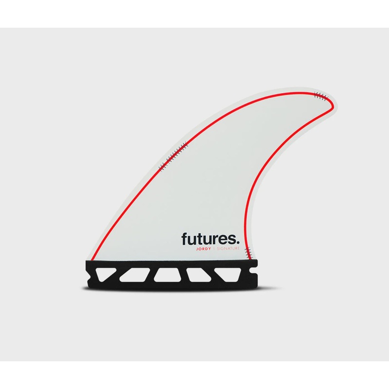 Jordy Smith Signature Fin Set (M) - White/Red