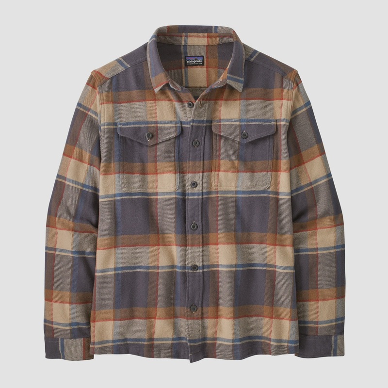 Men's Fjord Flannel Shirt - Sunrise Ridge: Forge Grey