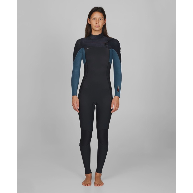 Women's HyperFire 3/2mm Steamer Chest Zip Wetsuit - Cadet/Black