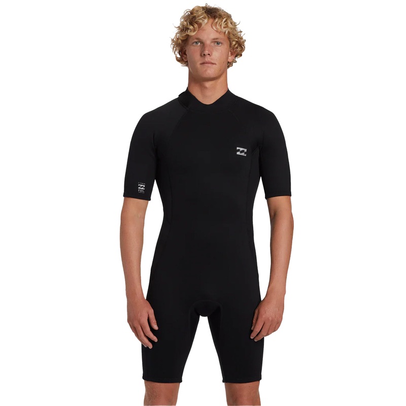 Billabong Mens 2/2mm Foil Back Zip Short Sleeve Springsuit