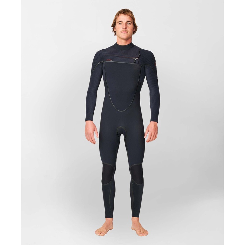 HyperFire X 4/3mm Steamer Chest Zip Wetsuit - Black