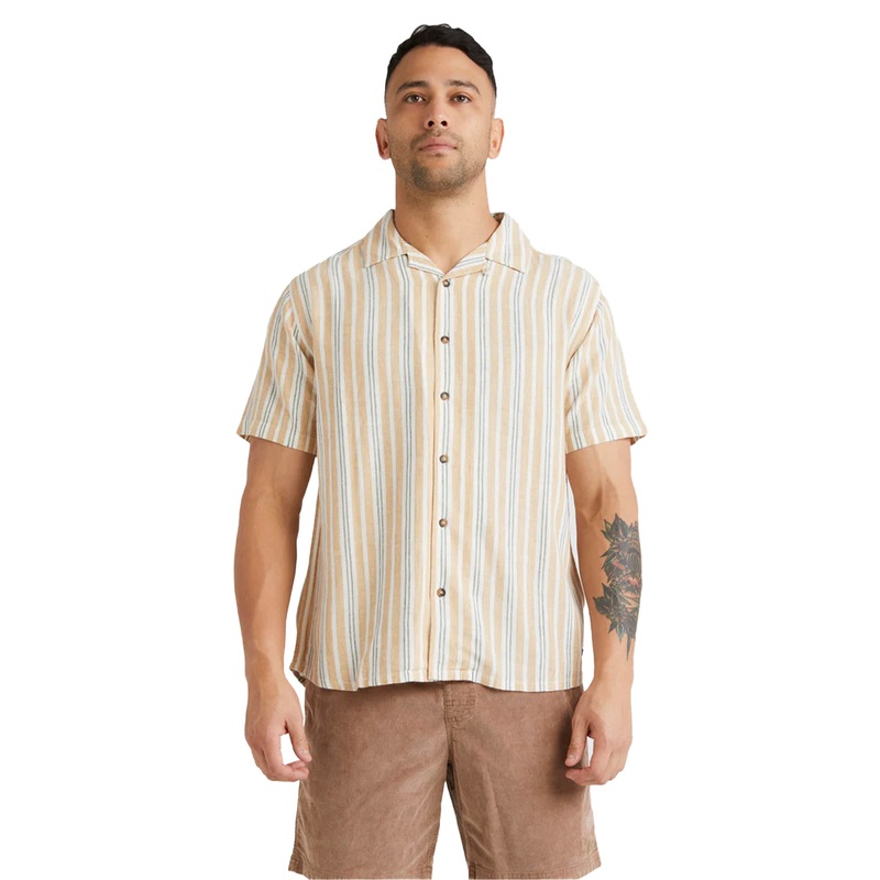 RVCA Mens Beat Stripe Shirt