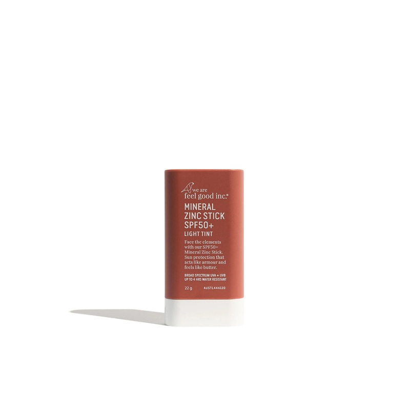 We are feel good inc. Mineral Zinc Stick SPF50+ Light Tint