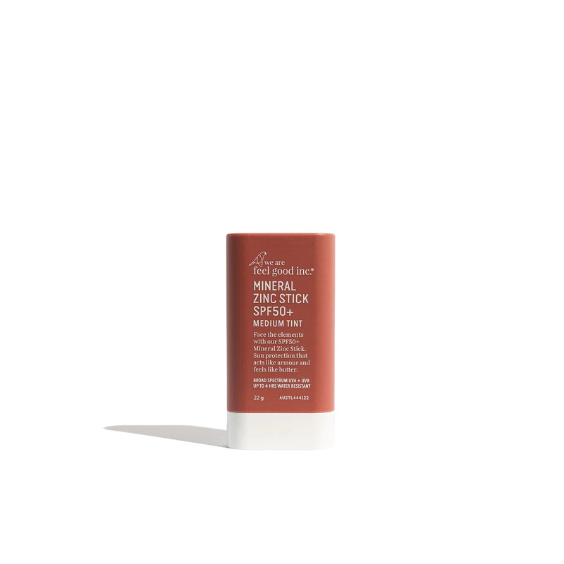 We are feel good inc. Mineral Zinc Stick SPF50+ Medium Tint