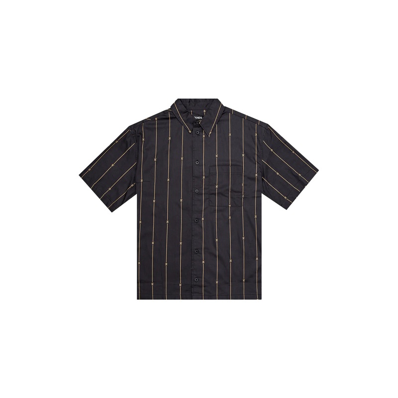 Afends Mens A Stripe Short Sleeve Shirt