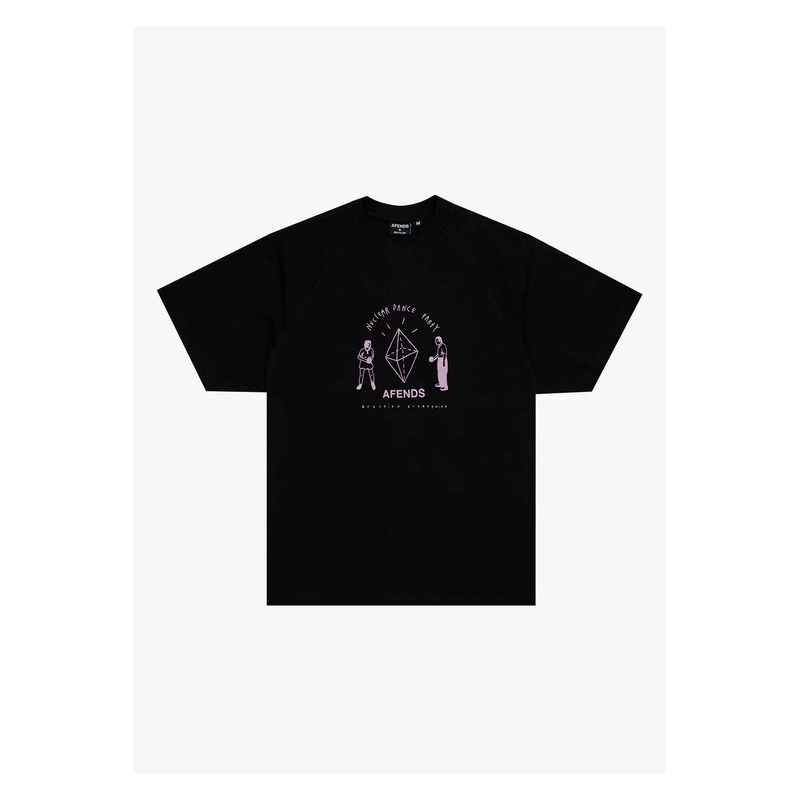 Afends Mens Dance Party Raglan Boxy Fit Tee