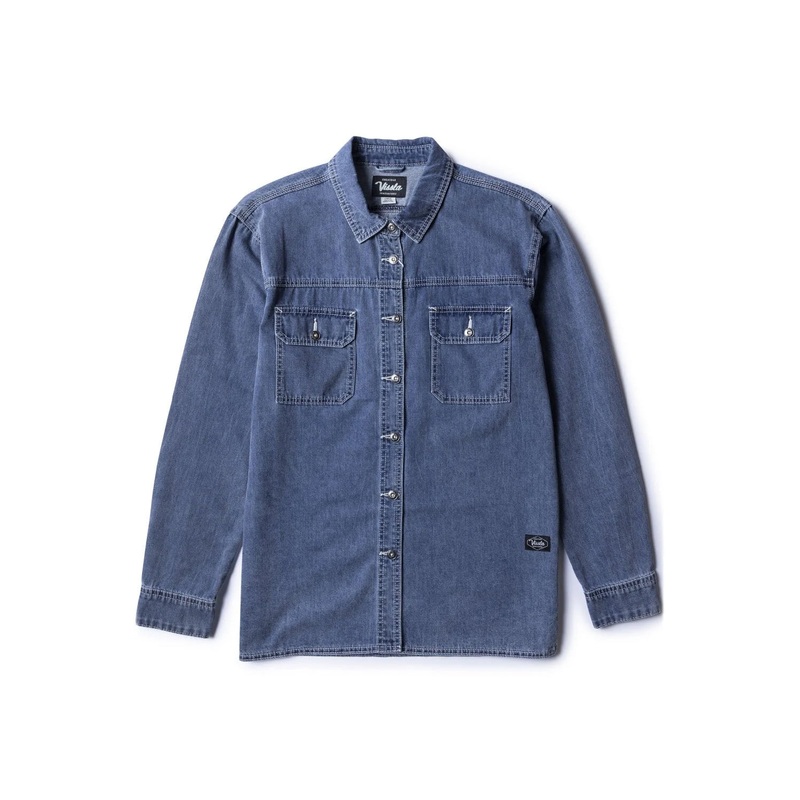 Vissla Mens Creators Denim L/S Workshirt