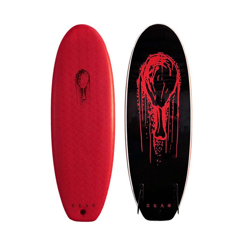 4'10 Drag Board Co Drumstick Twinny Softboard - Comes with fins