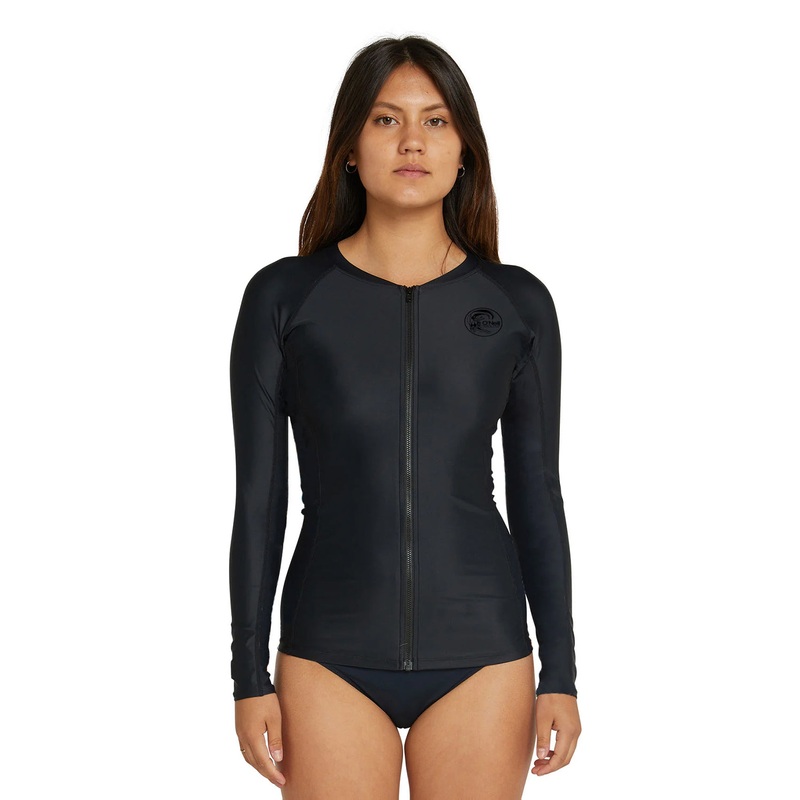 O'Neill Women's Bahia Front Zip Long Sleeve Rash Vest