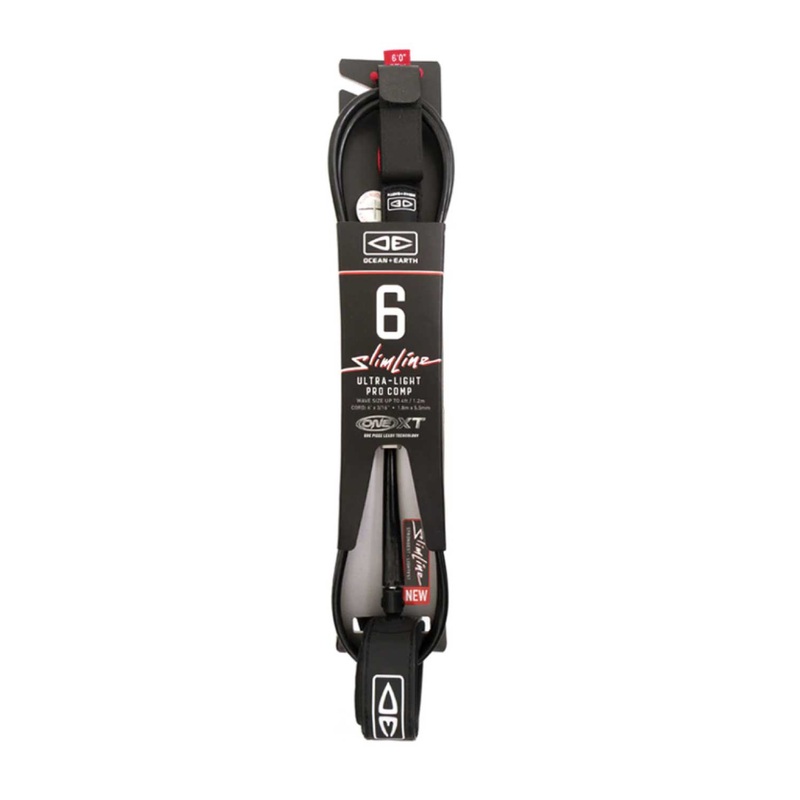 6ft Ocean & Earth Slimline Ultra-Light Pro Comp One-XT Leash