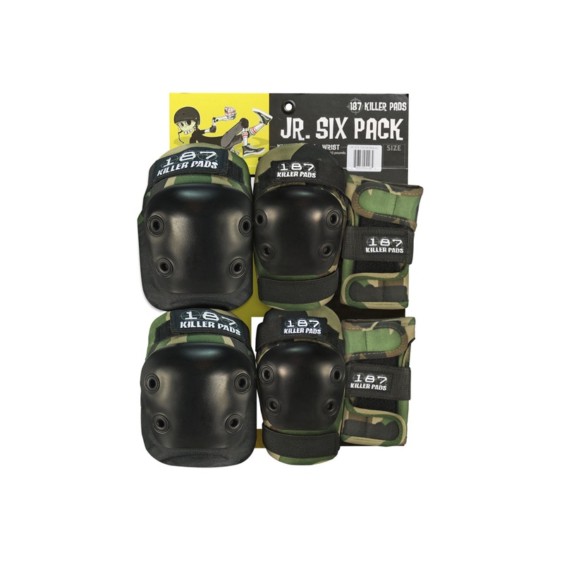 187 Killer Pads Junior Six Pack - Camo