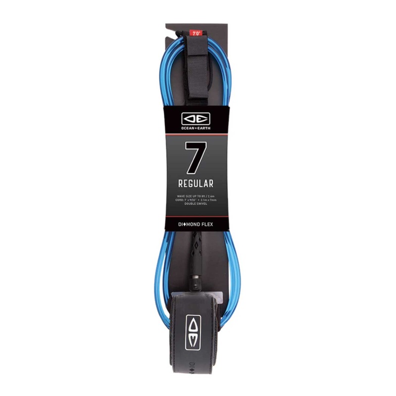 7ft Ocean & Earth Regular Moulded Leash