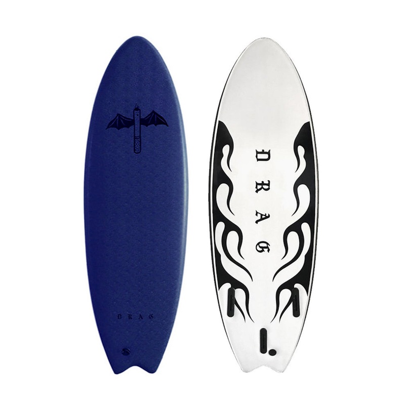 Drag Board Co Dart 56 Thruster Softboard - Comes with fins