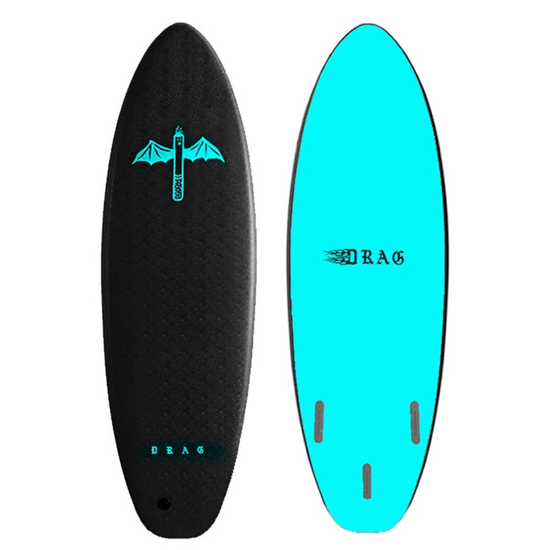 Drag Board Co Dart 66 Thruster Softboard - Comes with fins