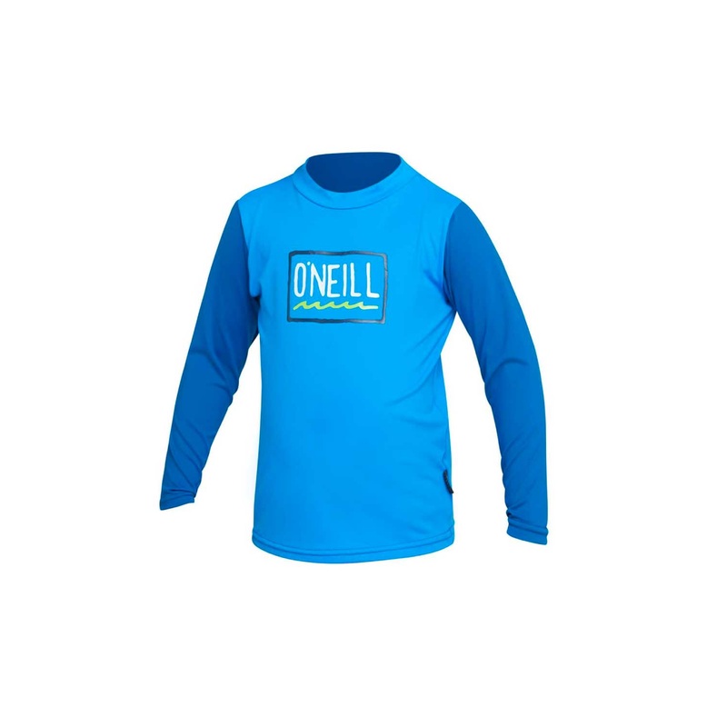 O'Neill Toddler Skins Long Sleeve Rash Vest - Brite Blue