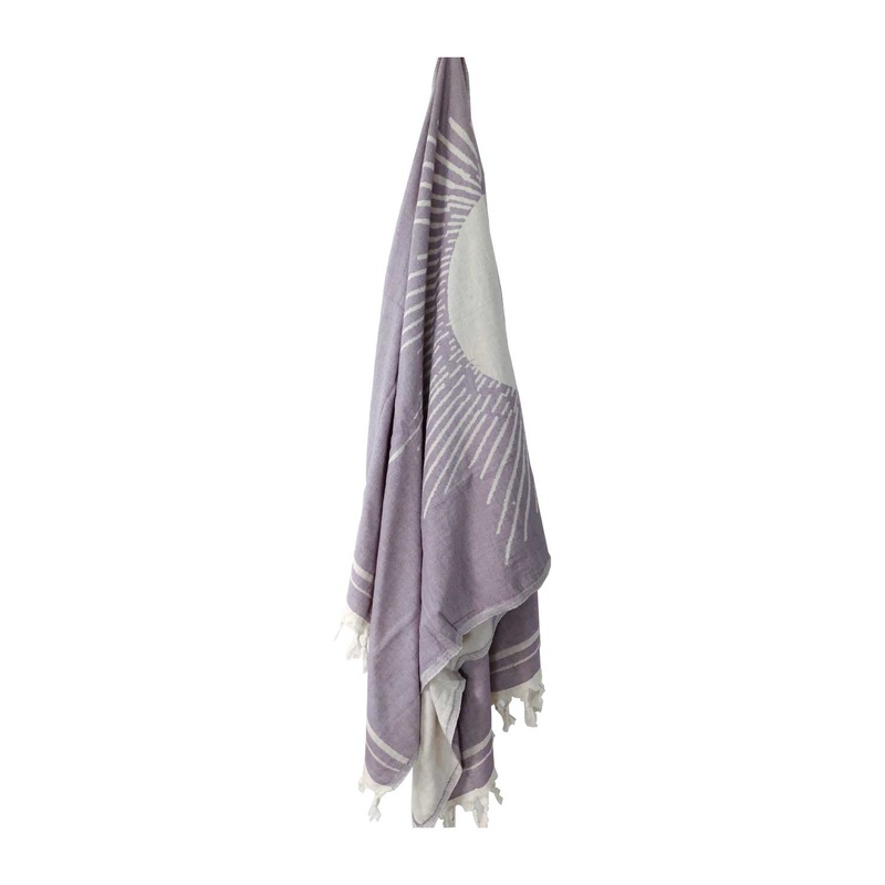 Salty Shadows Jacquard Weave Turkish Beach Towel