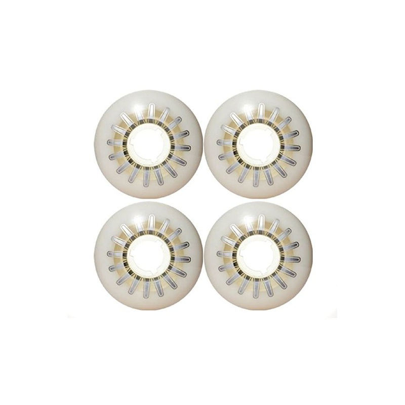 Type S Wheels Odd Line White Skateboard Wheels - 57mm 98a (Set of 4)