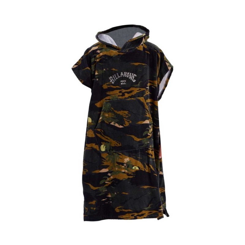 Billabong Mens Hooded Poncho Hooded Towel Camo