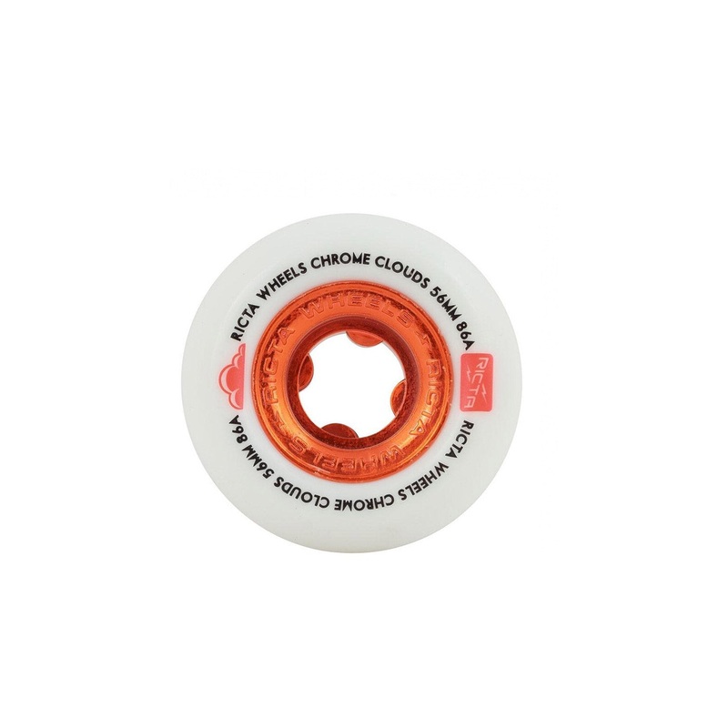 Ricta Chrome Clouds Red Skate Wheels 86A - 54mm