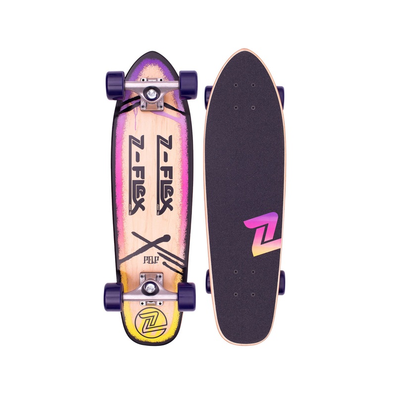 Z Flex 27" Pop Purple Fade Cruiser Skateboard