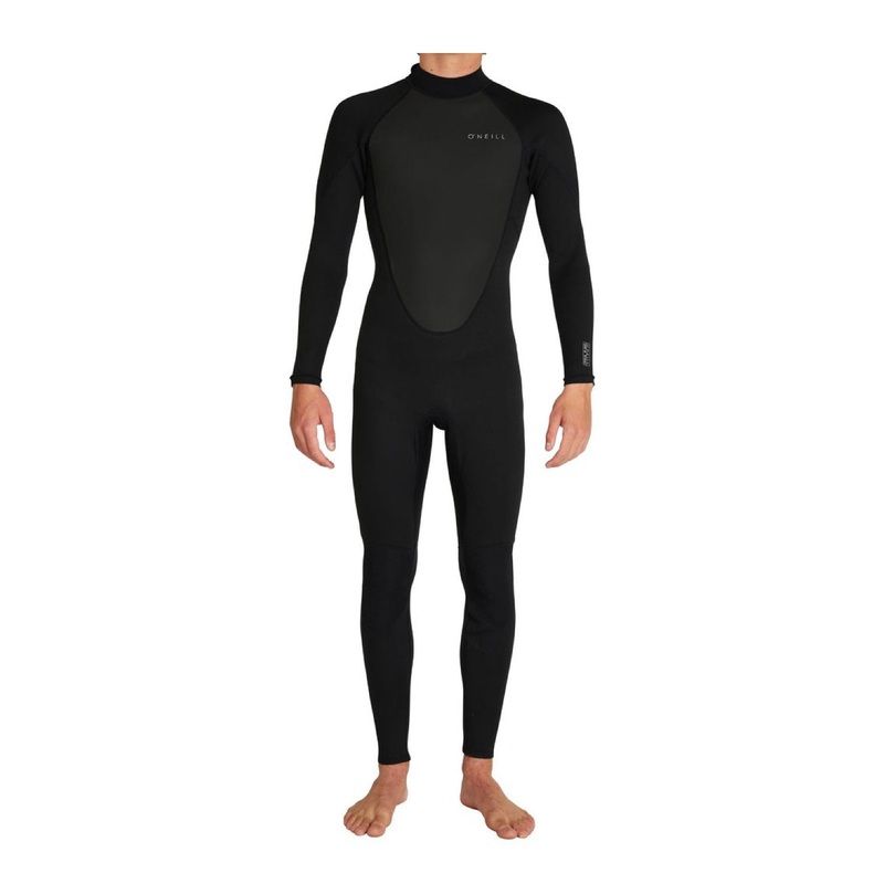 O'Neill Men's Factor 3/2mm Steamer Back Zip Wetsuit - Black