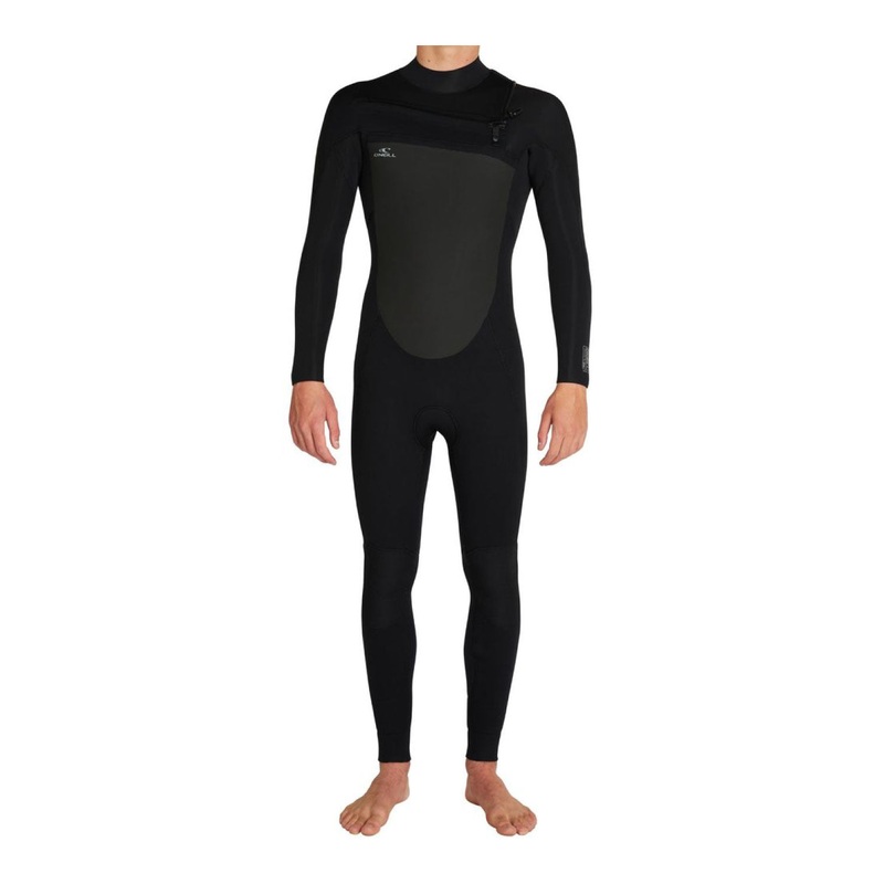 O'Neill Mens Focus 3/2mm Steamer Chest Zip Sealed Wetsuit - Black