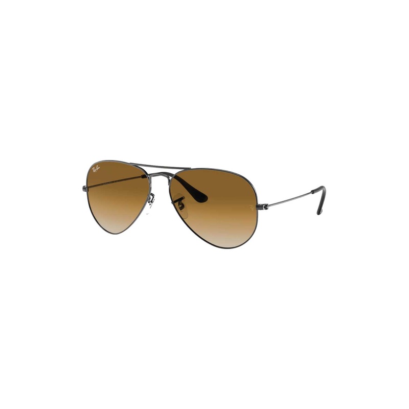 Ray Ban Large Aviator Unisex Sunglasses - Metal Arista Gradient Brown
