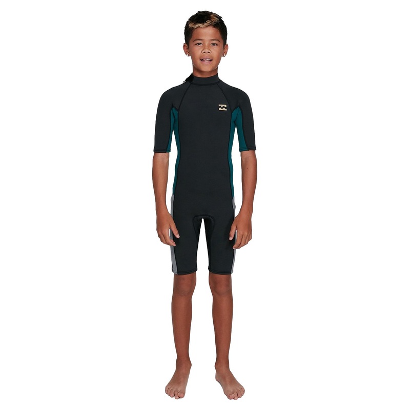 Billabong Boys 202 2mm Absolute Back Zip Short Sleeve Springsuit