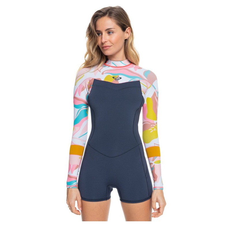 ROXY Womens 2/2mm Syncro Back Zip Long Sleeve Springsuit Wetsuit