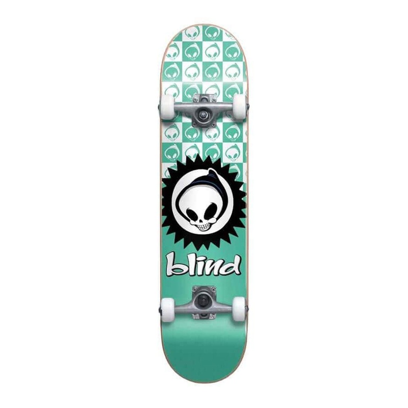 Blind Checkered Reaper Youth FP Soft Wheels Complete Skateboard