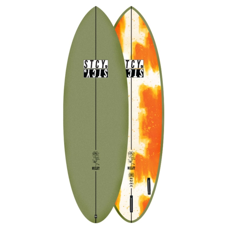 Stacey Bullet Epoxy Softboard - Comes with fins