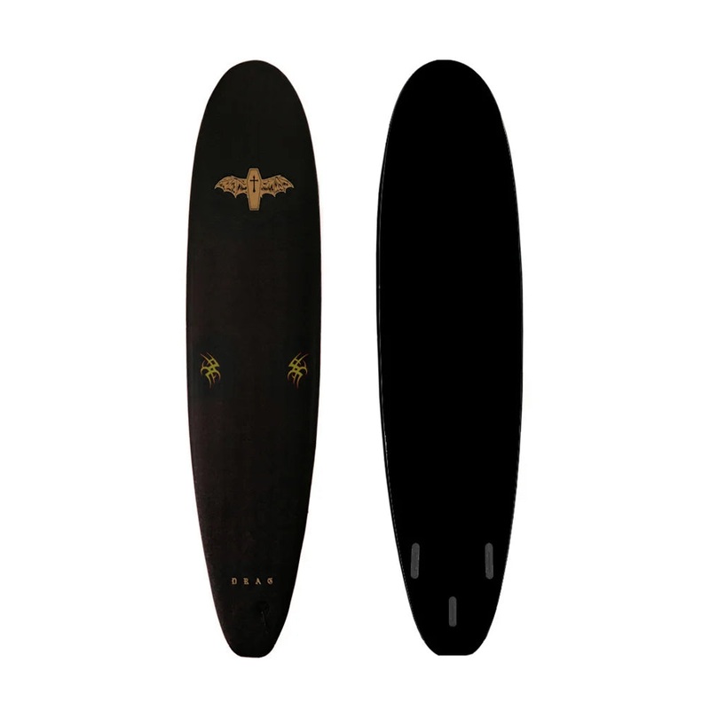 Drag Coffin 80 Thruster Softboard - Comes with fins