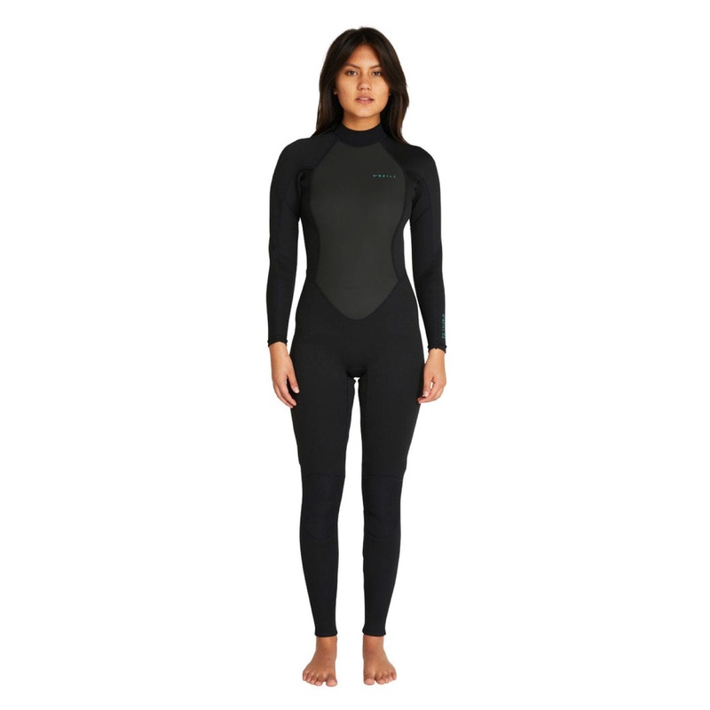 O'Neill Womens Factor 3/2mm Steamer Back Zip Wetsuit - Black