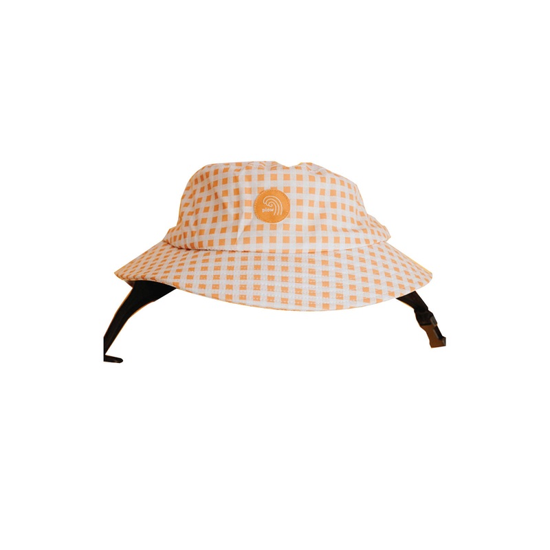 Plow Surf Co Orange Gingham Surf Hat