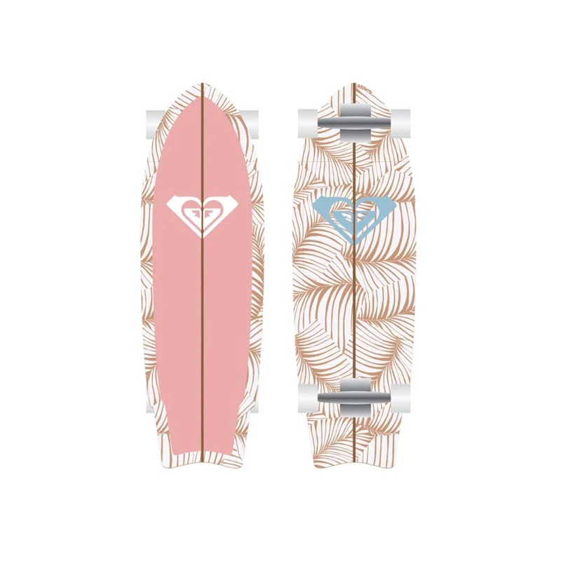 ROXY Palm Dreams Cruiser Skateboard Pink 28"
