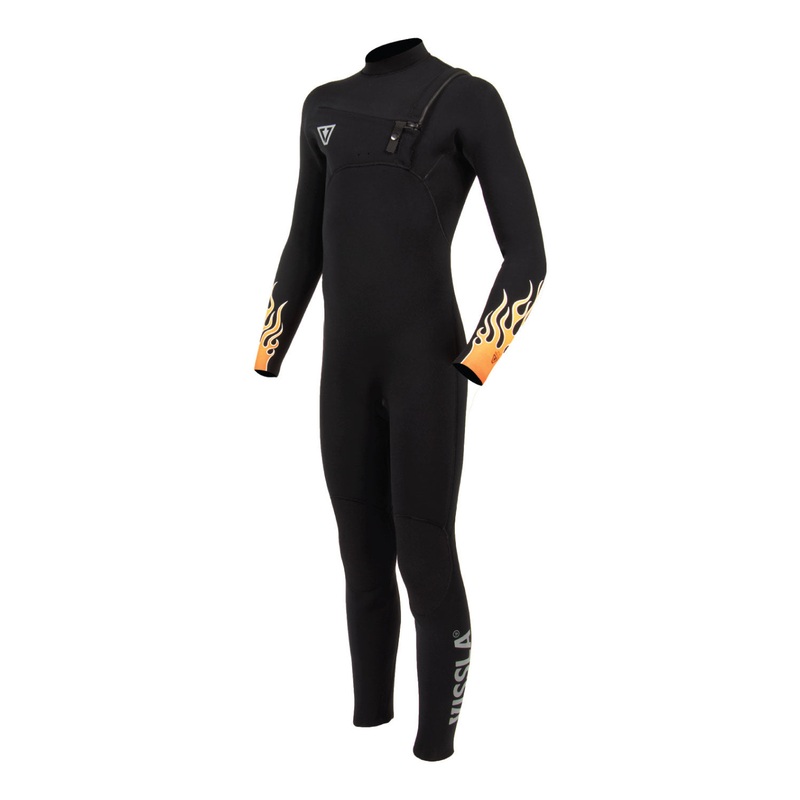 Vissla Boys High Seas Fire 3/2mm Chest Zip Steamer