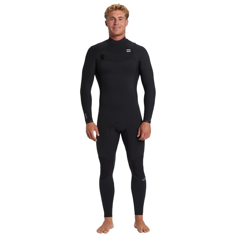 Billabong Mens 3/2mm Revolution Natural Chest Zip Steamer Wetsuit