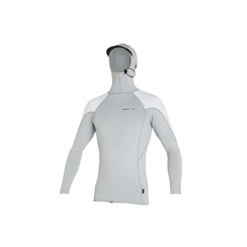 O'Neill Mens TRVLR Long Sleeve Hooded Rash Vest